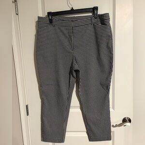 Worthington Houndstooth Slim Ankle Pants